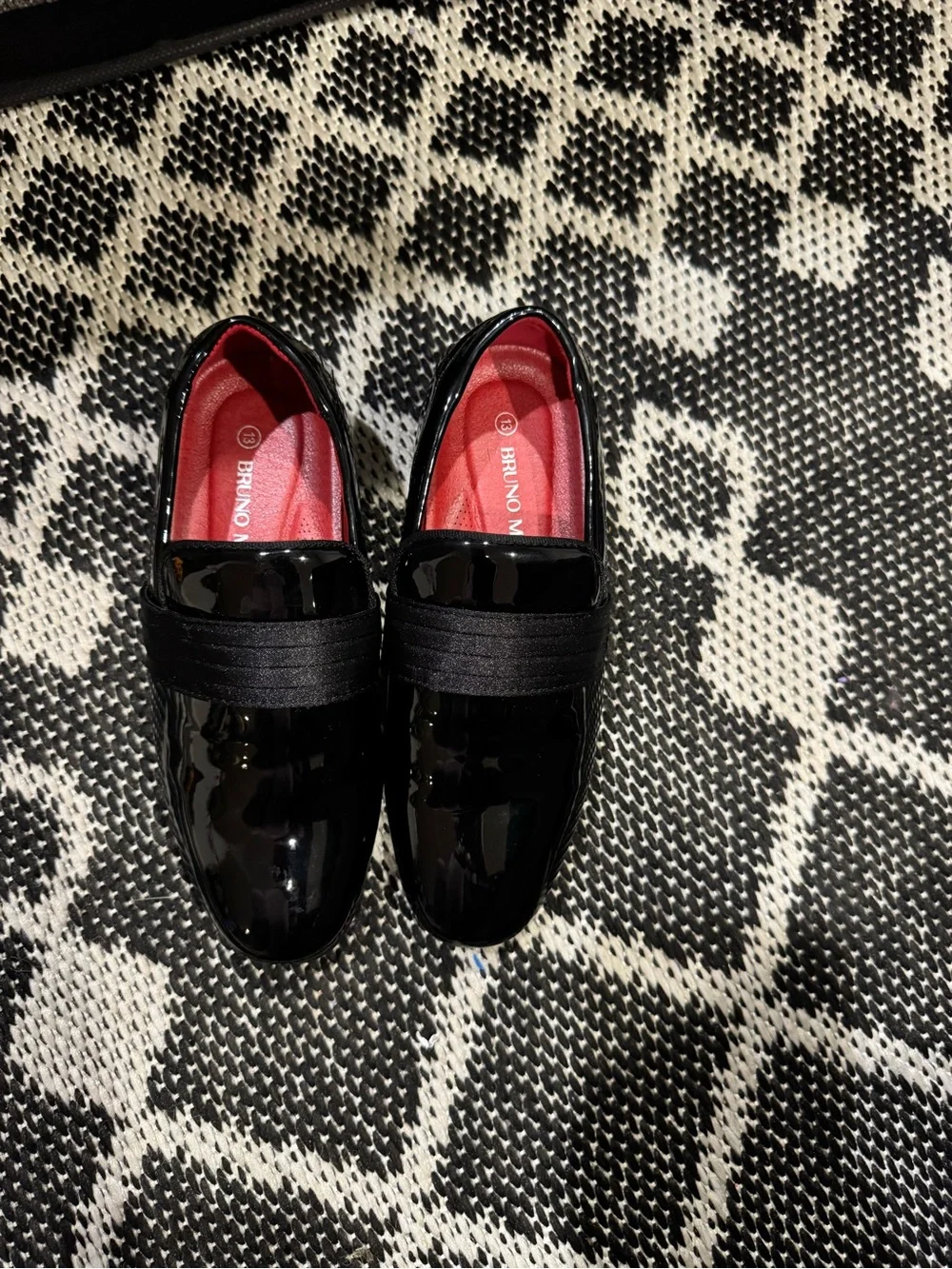 Classic Black Patent Kids Dress Loafers